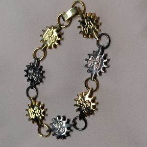 Sterling Silver Celestial Happy Sun Bracelet